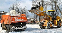 С начала года из поселений района вывезено почти 29 тысячи кубических метров снега